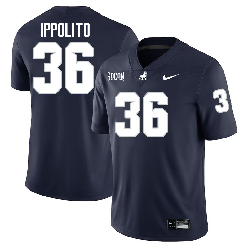 Samford Bulldogs #36 Ty Ippolito College Football Jerseys,Uniforms-Navy